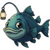 Glowing Fish with Lantern