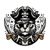 Chat Pirate : Chat pirate avec cache-œil