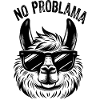 Llama with Sunglasses Graphic