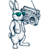 Boombox Easter Bunny