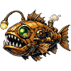 Steampunk Deep Sea Piranha