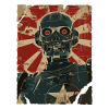 Robo Skull Robot Skull Retro