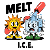 Melting Eis Klimawandel Cartoon