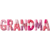 Grandmother Pink Plaid Letters Patchwork