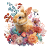 Fleurs de lapins florales