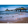 Heringsdorf pier with lights