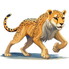 Dynamic Cheetah Illustration