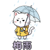 梅雨, Tsuyu, Pflaumenregen, Regenzeit