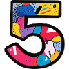 5 Zahl Bunt