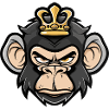 Affe Kopf Krone