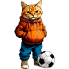 Fussballer Katze
