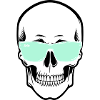 Farbverstellbare Sonnenbrille Smile Skull