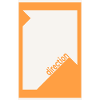 Direction Poster Orange – Modern Graphic