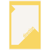 Direction Poster Yellow – Bold Minimal Art
