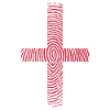 Fingerprint England Flag 