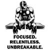 Focused Relentless Unbreakable MMA Fighter