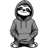 Slow-Chill Sloth Pullover Hoodie