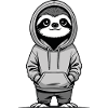 Sloth in Hoodie