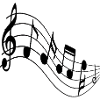 Melodic Wave Staff-Kunst