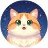 Starry Night Kitten