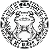 Wednesday Frog Bow Tie Logo