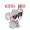 Koala Cool Heart Glasses