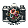 Blumenlinse Retro Florale Motive