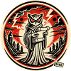 Hibou malin avec lettre