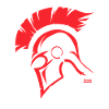 Red Sparta Helmet Silhouette