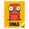 Funny Monster with Smile