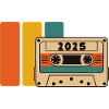 2015 Retro Cassette Vibrant Palette