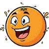 Cheerful Orange Caricature