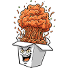 Noodle Box Explosion Cartoon
