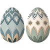 Pastel Floral Ornament Eggs