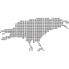 Raven Pixel Dot Silhouette