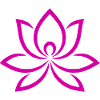 Flowing lotus flower in pink