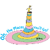 Oh, The Places You'll Go Colorful Tower