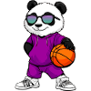 Basketball player Panda
