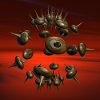 Stachelringe im Orbit
