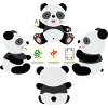 Mahjong Playing Panda