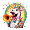 Einhorn Trompete im Festival