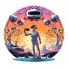 VR pioneer in Abendrot-Land