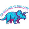 Neon Pixel Triceratops con 85 milioni di anni di ritardo