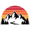 Sonnenuntergang Bergsilhouette
