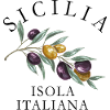 Sicilia Isola Italiana Olive Branch Design