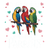 Three Parrots Macaws Parrot Lover Tropical