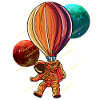 Space Adventure Balloon Astronaut