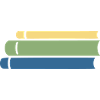 Bücherstapel Bunt Flat Design