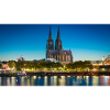 Cologne Cathedral Evening Light Silhouette
