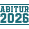 Abitur 2026 Block Font Logo